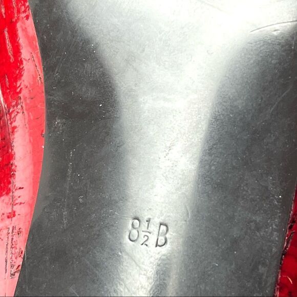 Ralph Lauren Red Pointed Toe Shoes Size 8.5 - Picture 14 of 14